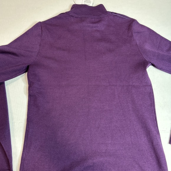 Carmen Marc Valvo Long Sleeve Purple Blouse Small New With Tags   215 - Picture 7 of 7